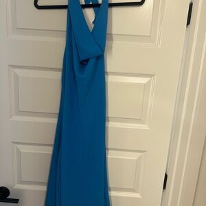 Blue Halter Dress